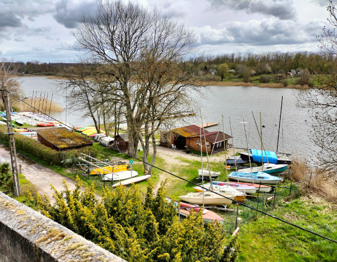 Espace activité nautique vue de haut Espace activité nautique vue de haut